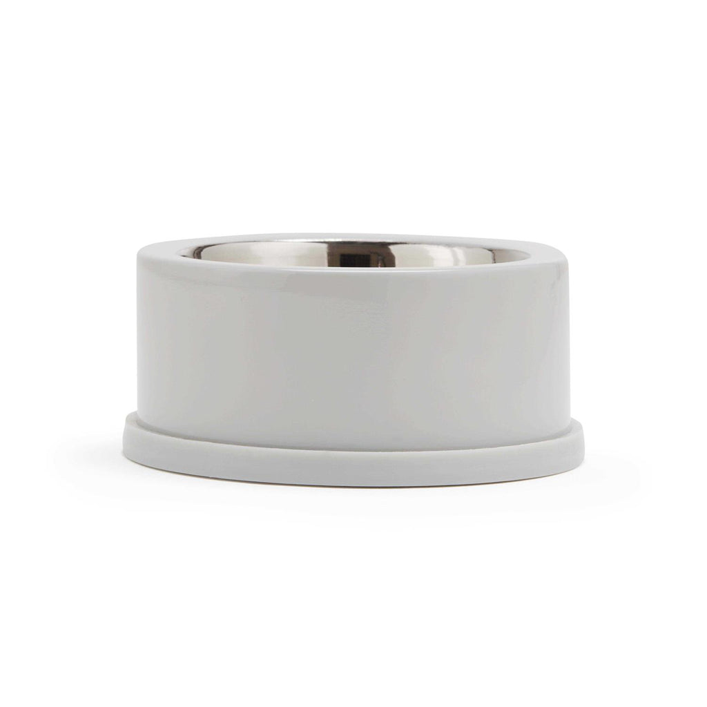 Stainless-Steel Grey Dog Bowl A9582