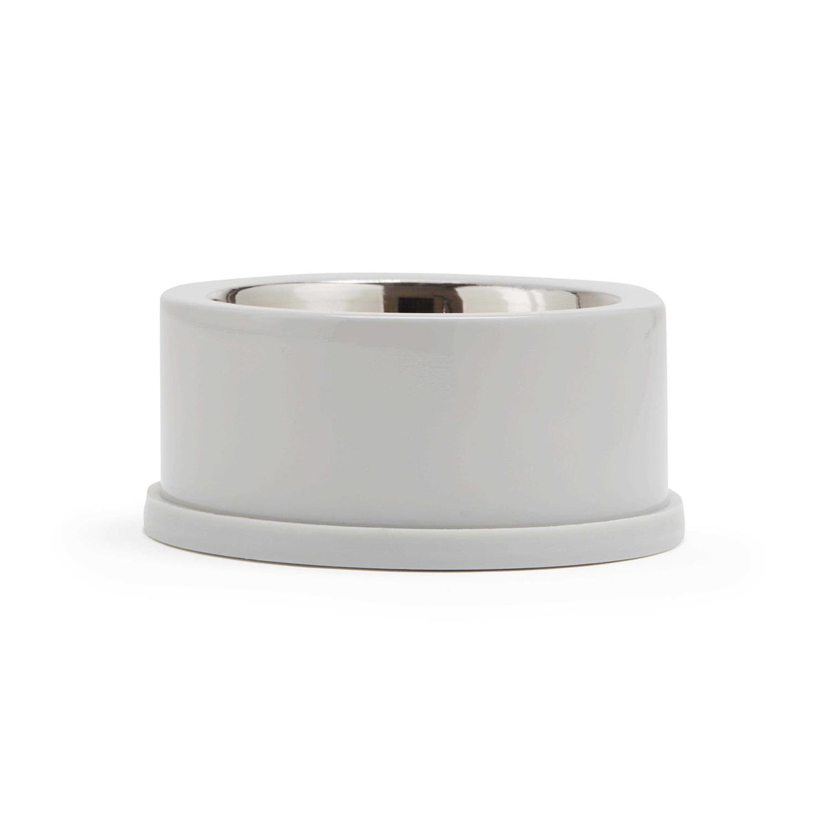 Stainless-Steel Grey Dog Bowl A9582