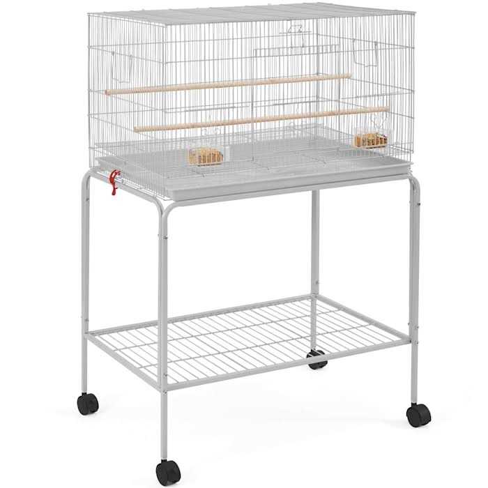47 Bird Cage with Slide-Out Tray and Rolling Stand Y708