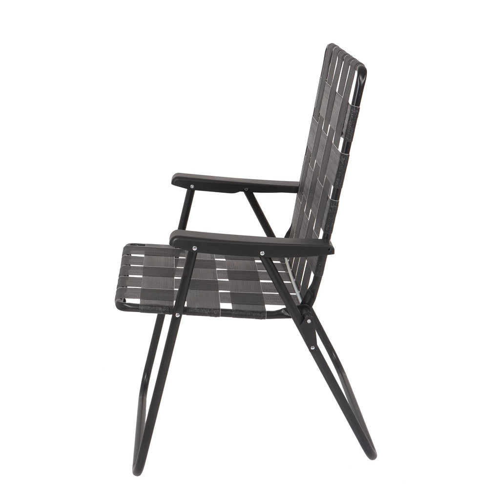 Multicolor 2 Pack High Back Steel Frame Web Strap Chair L7114