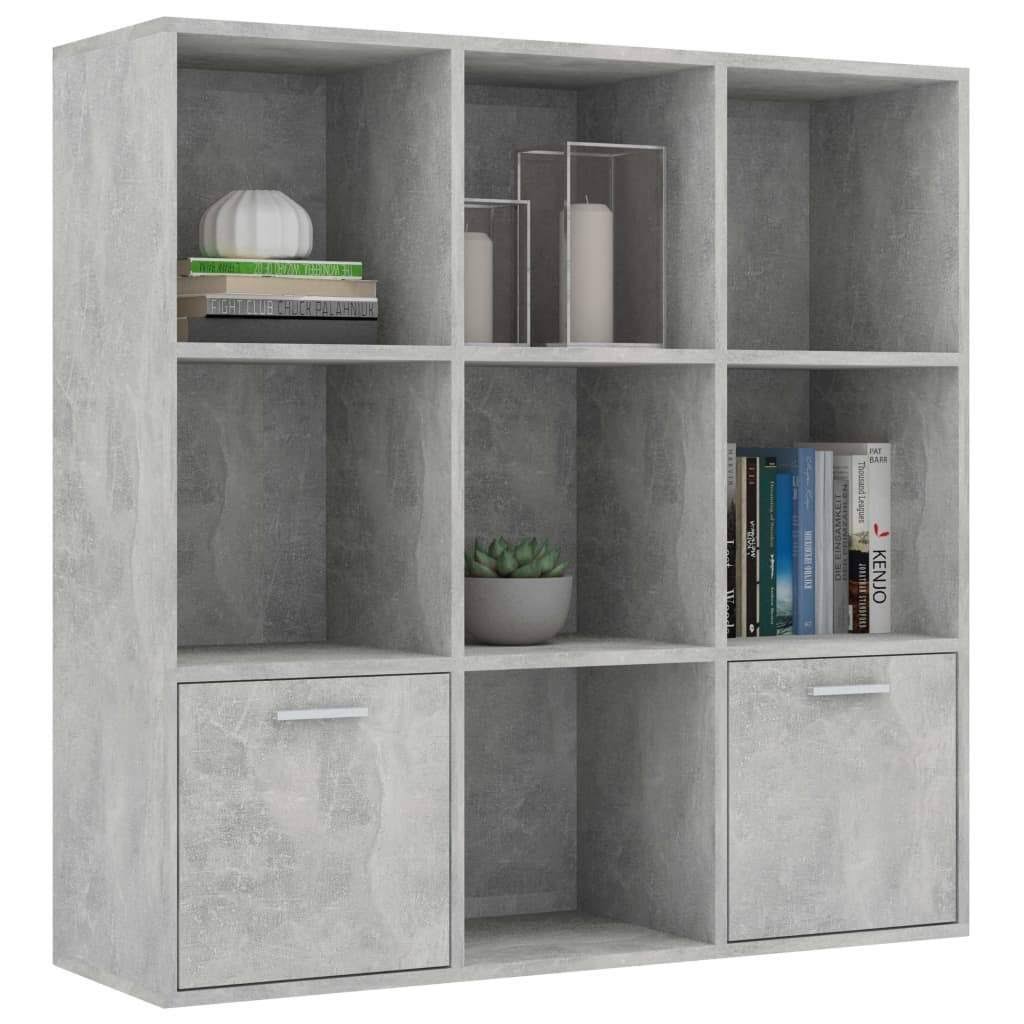 Book Cabinet Concrete Gray Chipboard G272598
