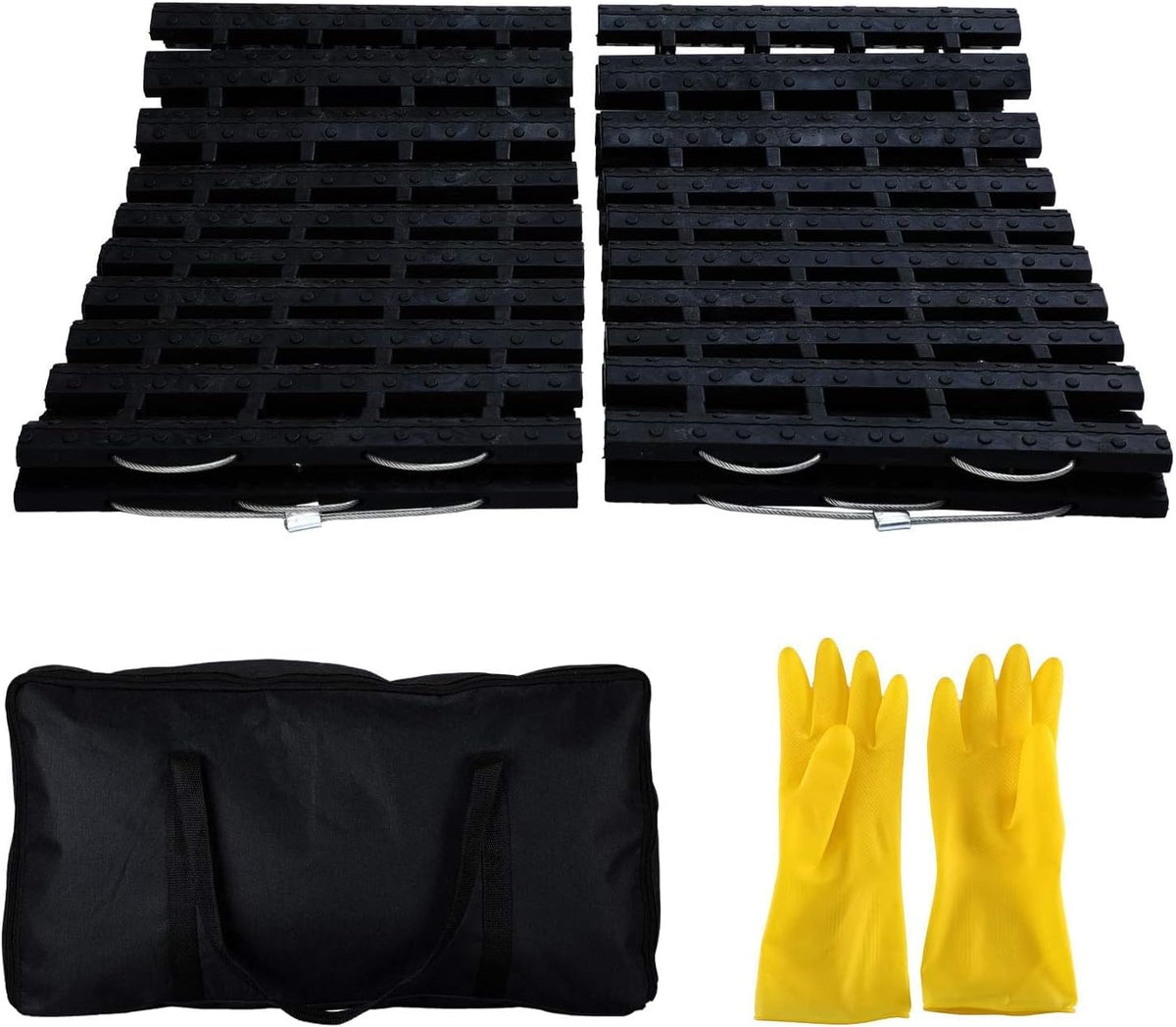 Tire Traction Mats Portable for Snow Ice Mud and Sand 2PCS 27.6in I232