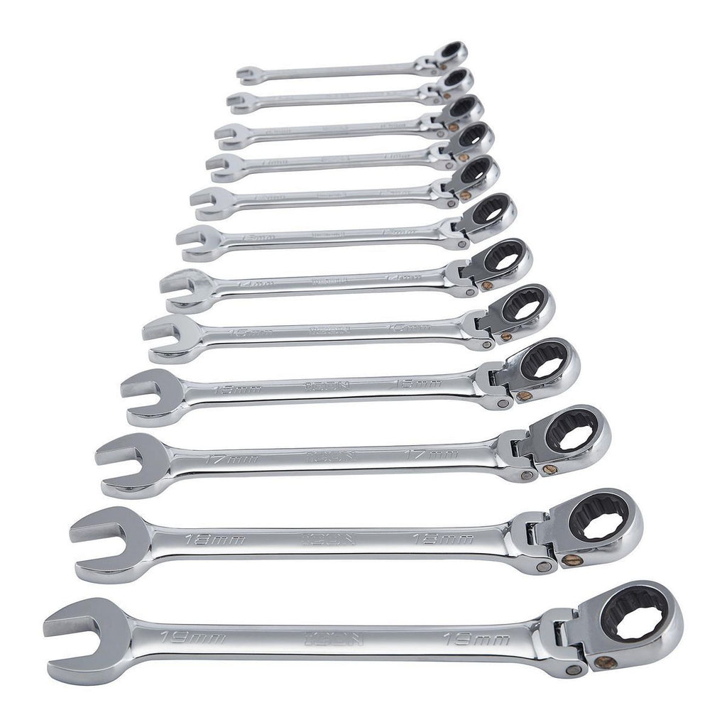 12-Piece Metric Ratcheting Combination Wrench D828