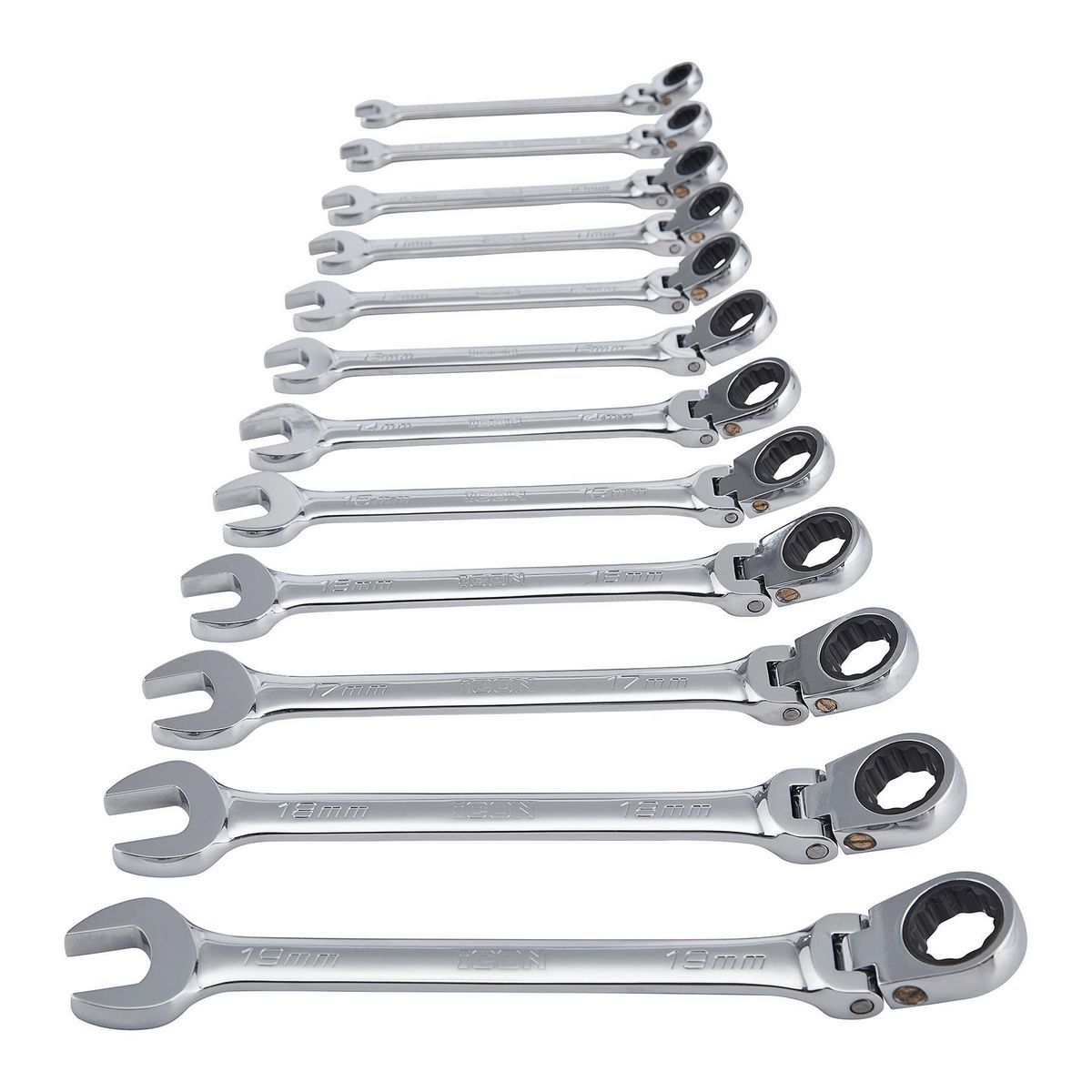 12-Piece Metric Ratcheting Combination Wrench D828