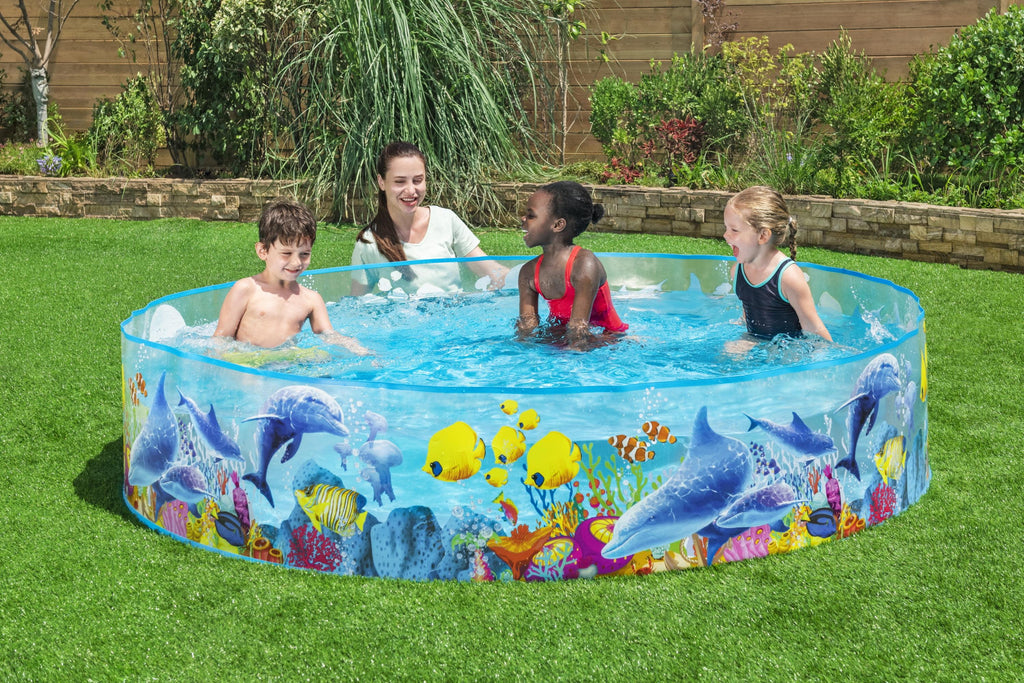 8' x 8' Multicolor Round Kiddie Pool B597