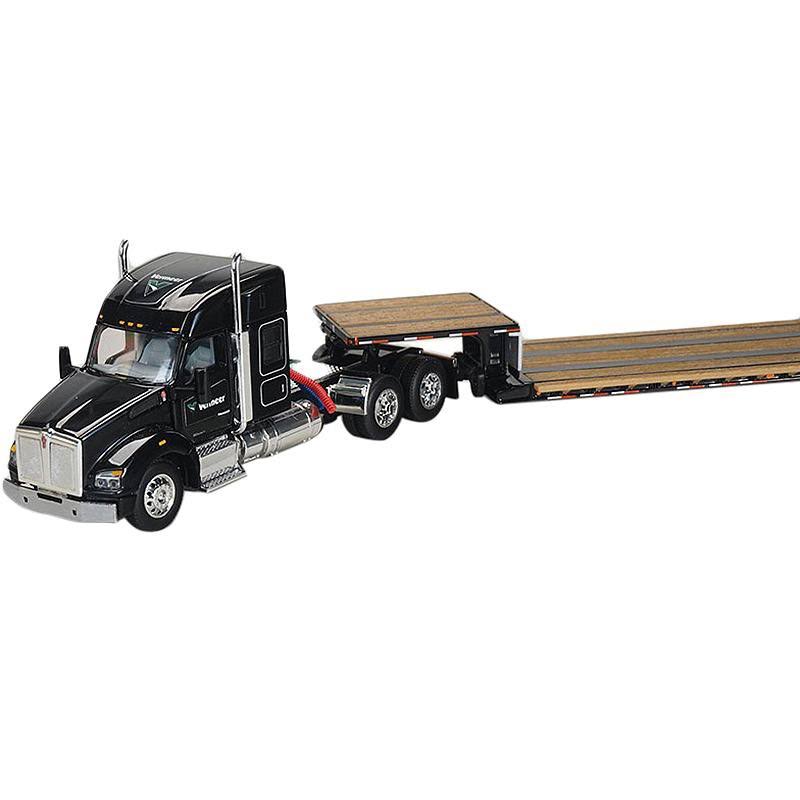 1:64 Diecast Model Tractor Truck with Lowboy Trailer O42811