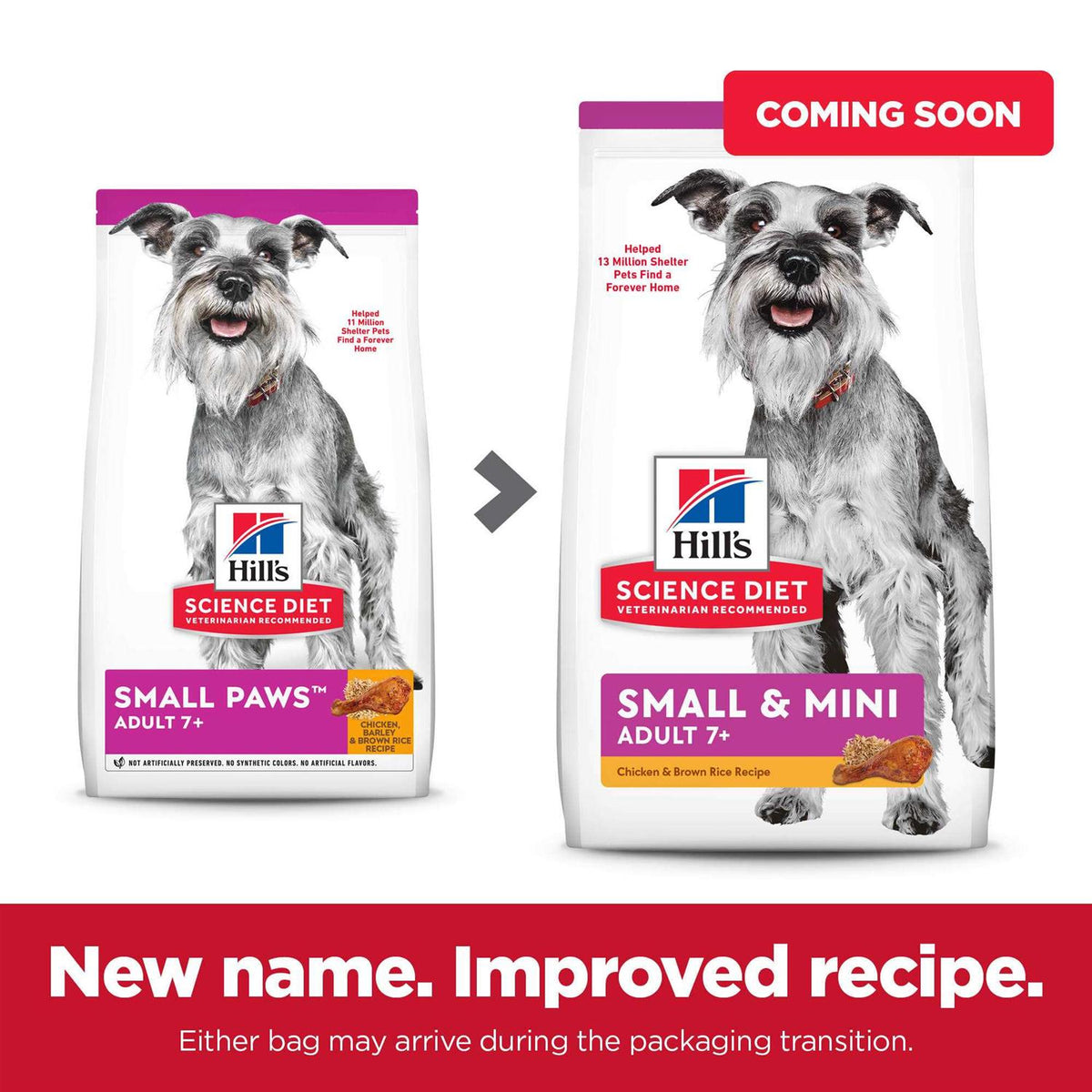 Adult 7+ Small Paws Dog Food K801792