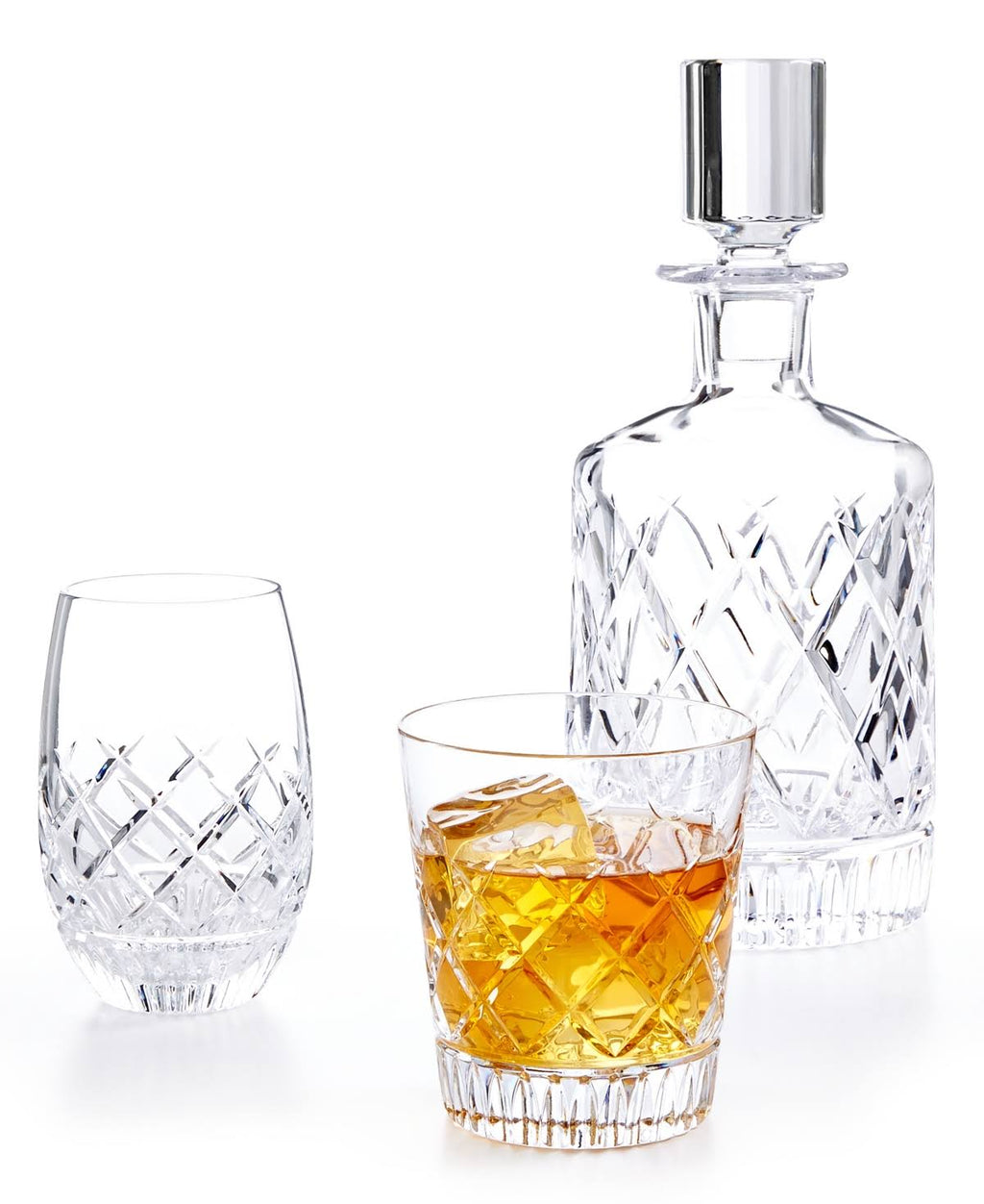 Crystal Stemless White Wine Set of Four W2336