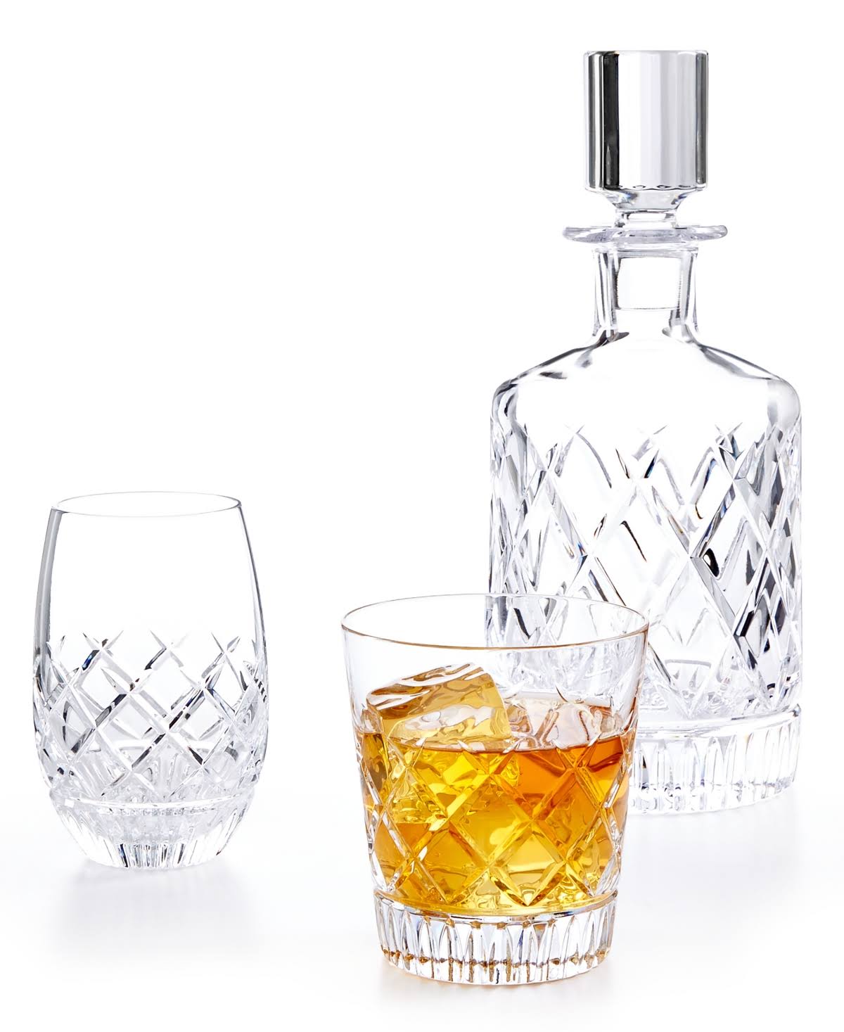 Crystal Stemless White Wine Set of Four W2336