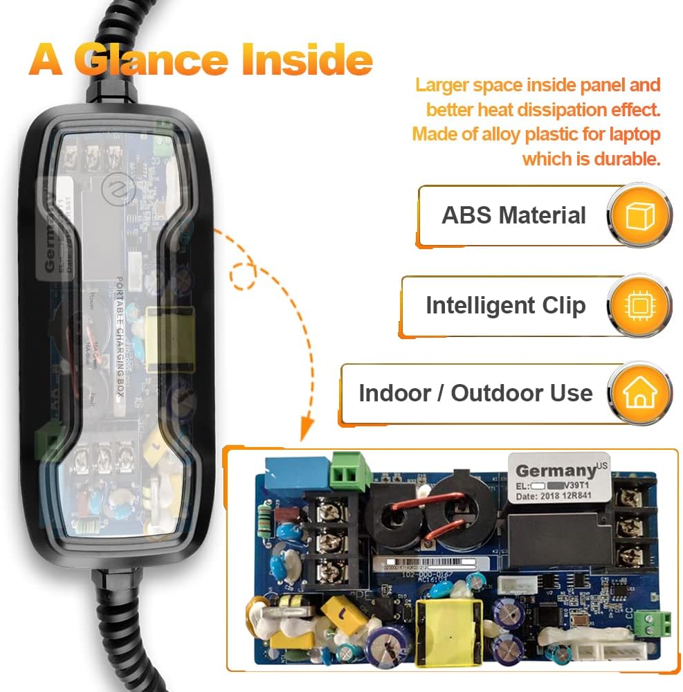 Level 1 10/16A Current Switchable Electric Car Charger W44973