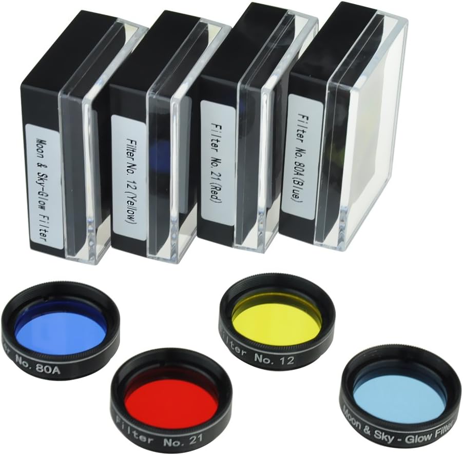 Astronomical Telescope Accessory Kit with Eyepieces, Filter Set, Barlow Lens Y123