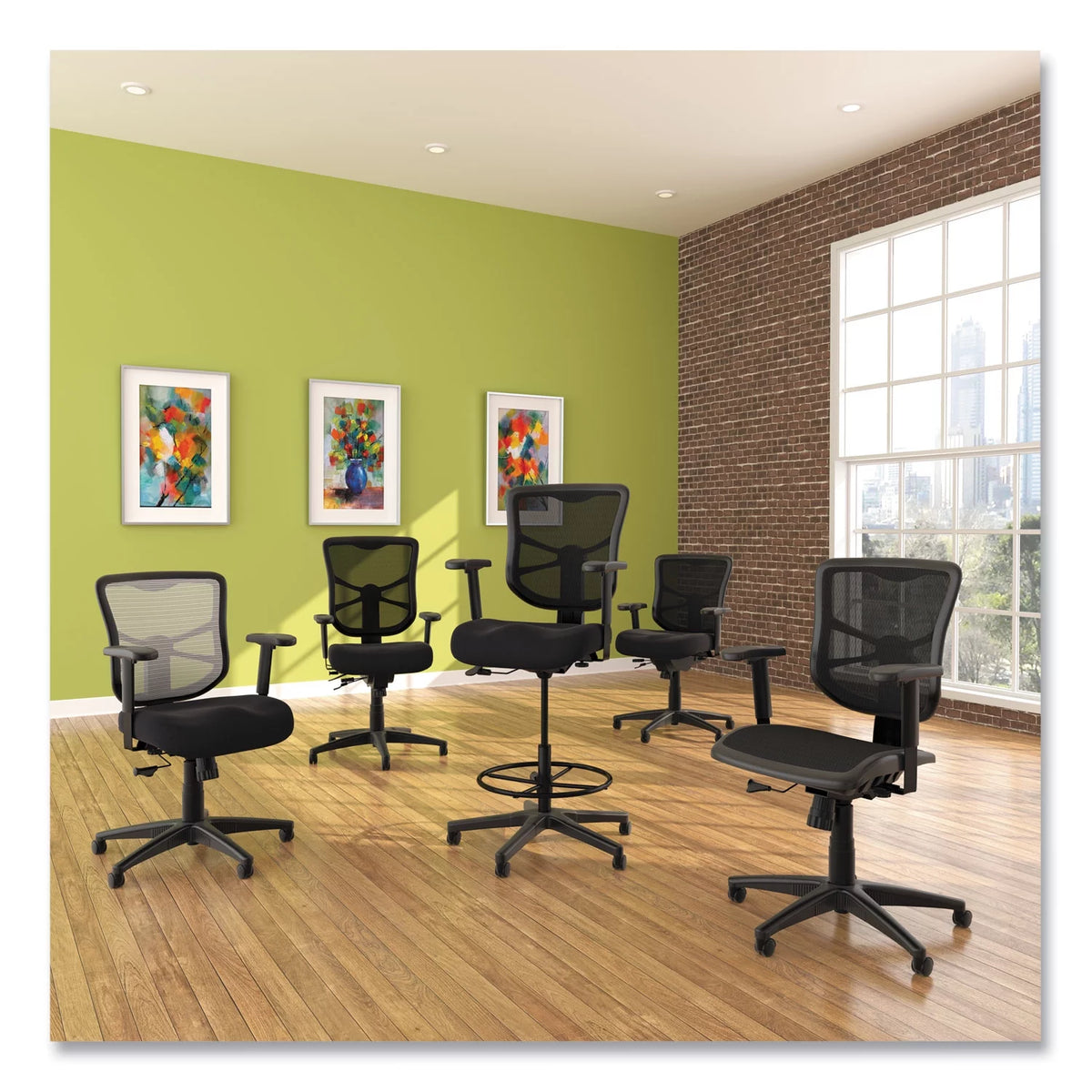 Black Mesh Stool Z20464