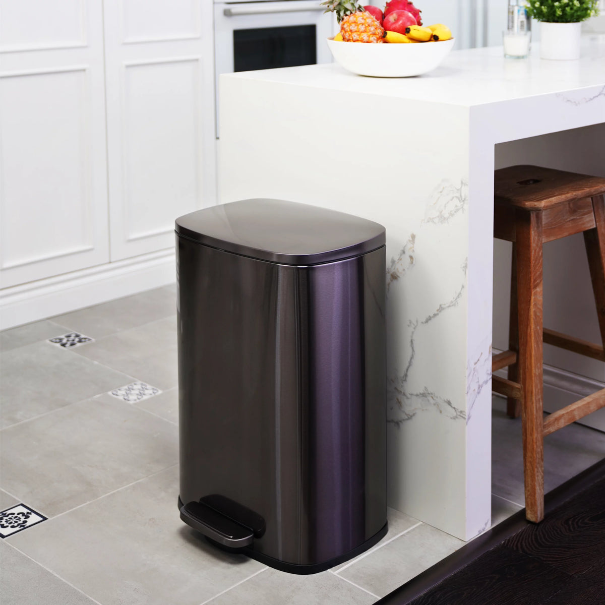 13.2 Gallon Rectangular Step On Trash Can N9759