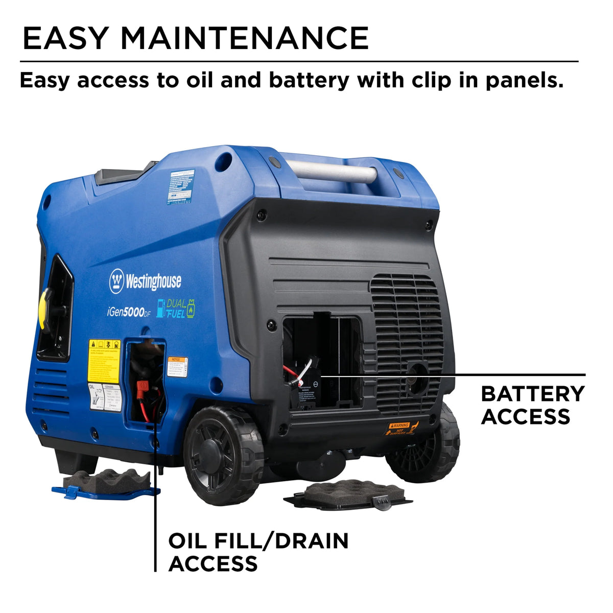 5000 Watt Dual Fuel Portable Inverter Generator V310