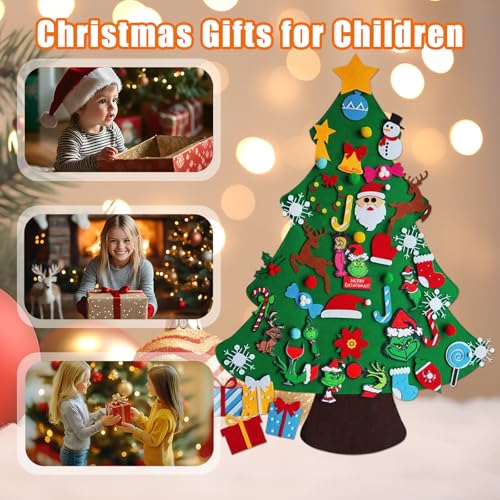 Felt Christmas Tree with 52 Ornaments K543850