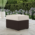 Brown Outdoor Ottoman I885
