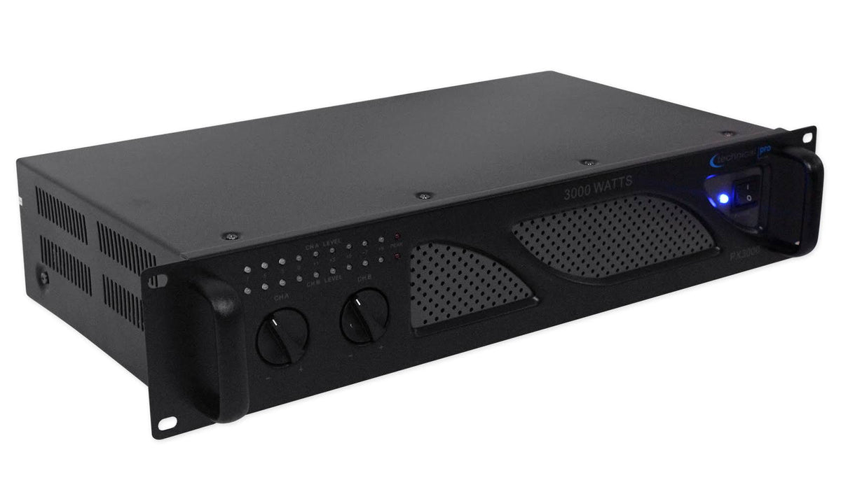 3000W 2-Ch. Power Amplifier with Headphones D74087