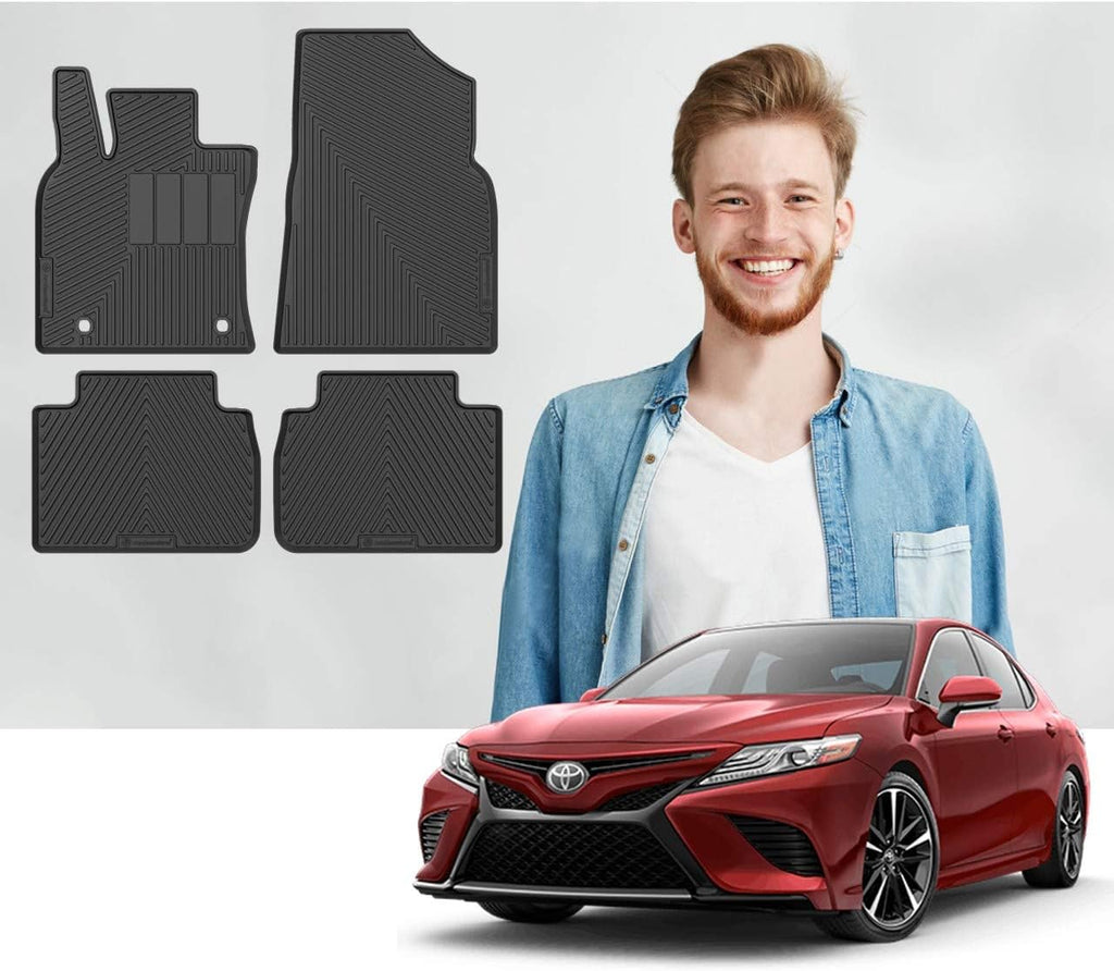 Custom Fit All Weather Floor Mats 4pcs Black K1722