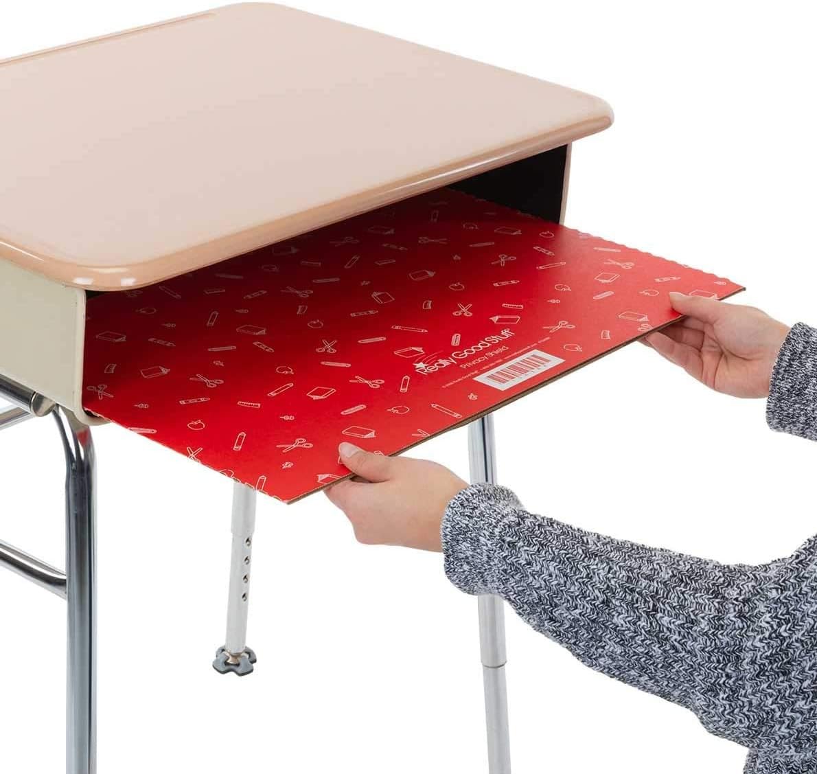 Set of 12 Matte Privacy Shields for Student Desks L769