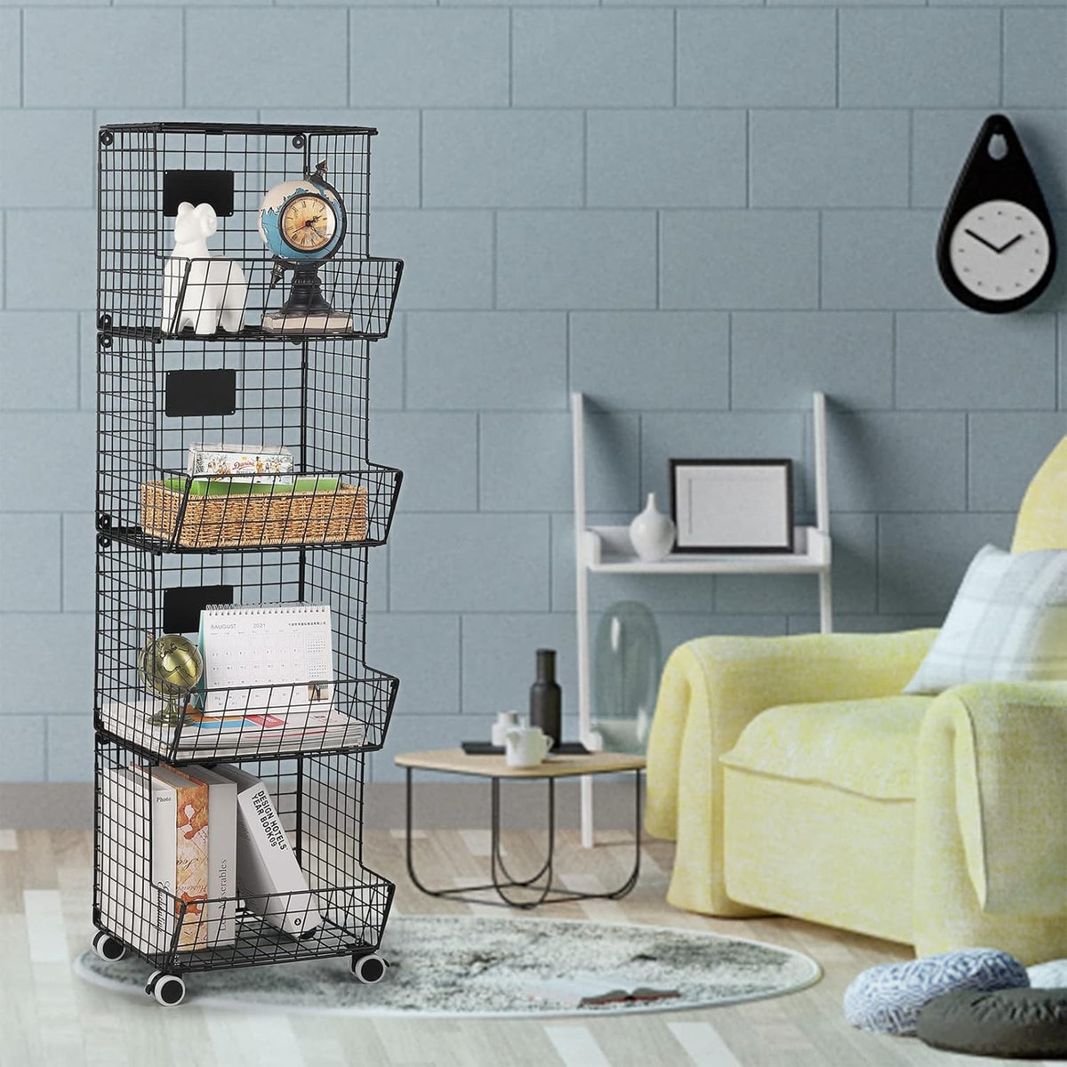 4 Tier Fruit Storage Basket Stand Pack of 2 M28567