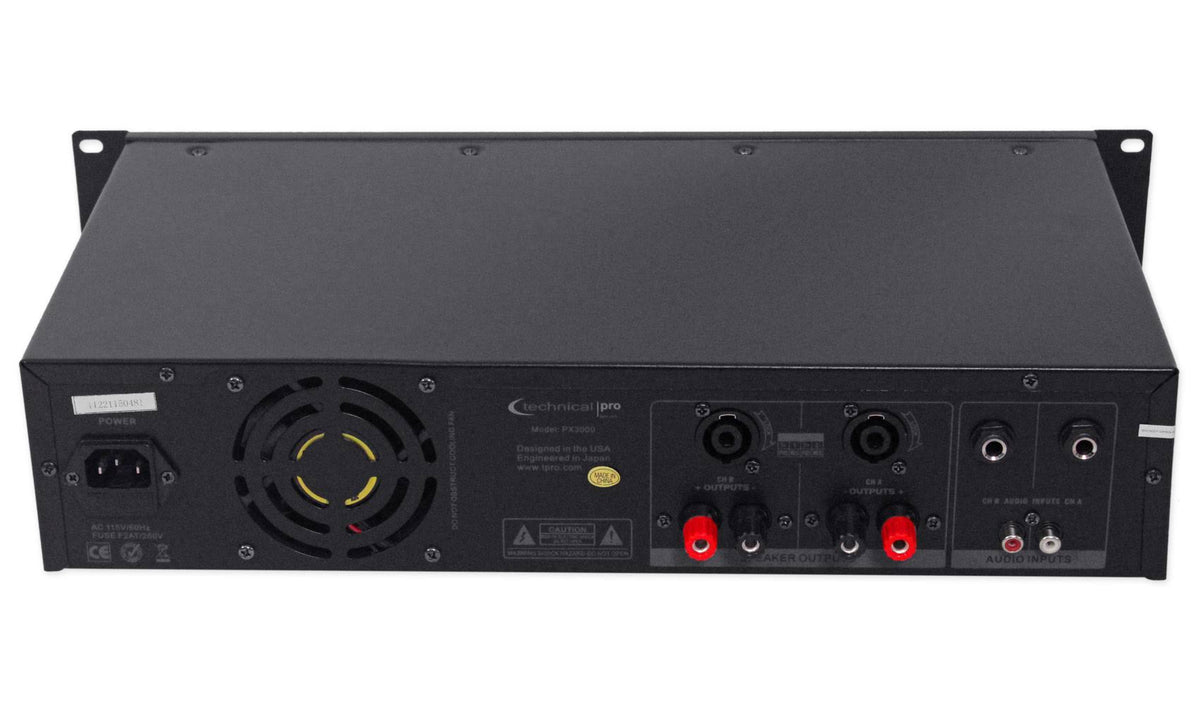 3000W 2-Ch. Power Amplifier with Headphones D74087