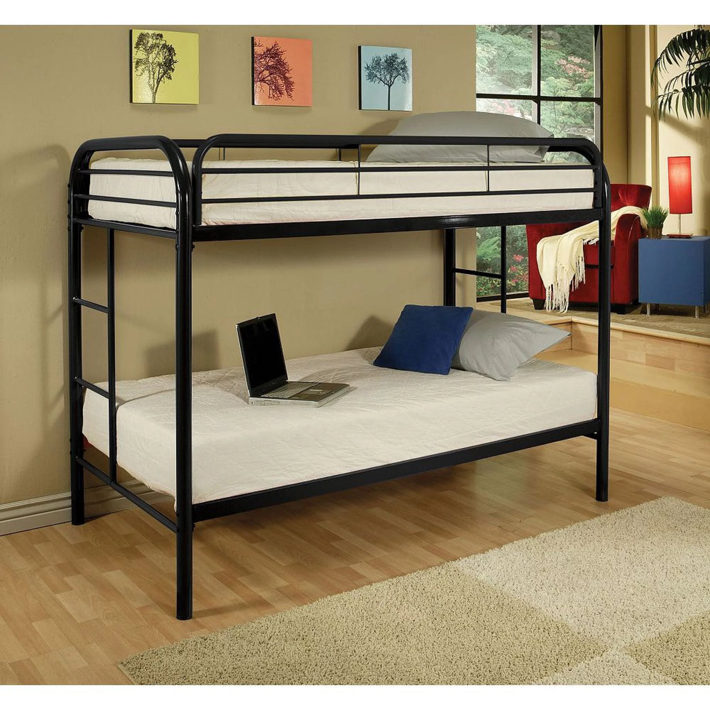Black Twin Twin Bunk Bed W368347