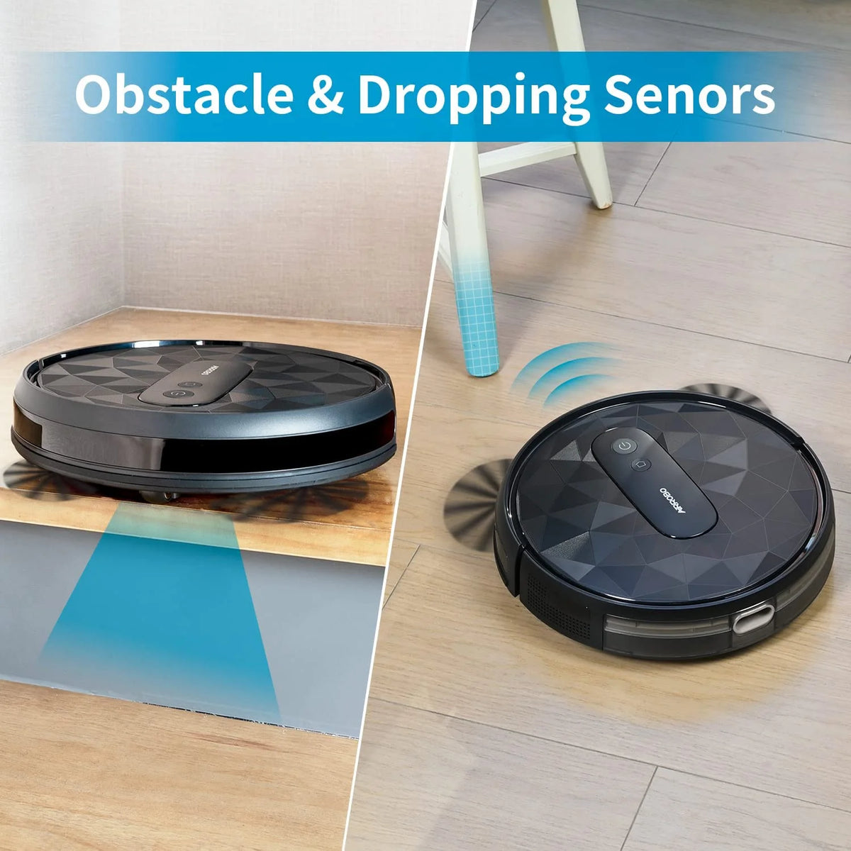 Self-Charging Robot Vacuum Cleaner 2800 Pa Black W8510