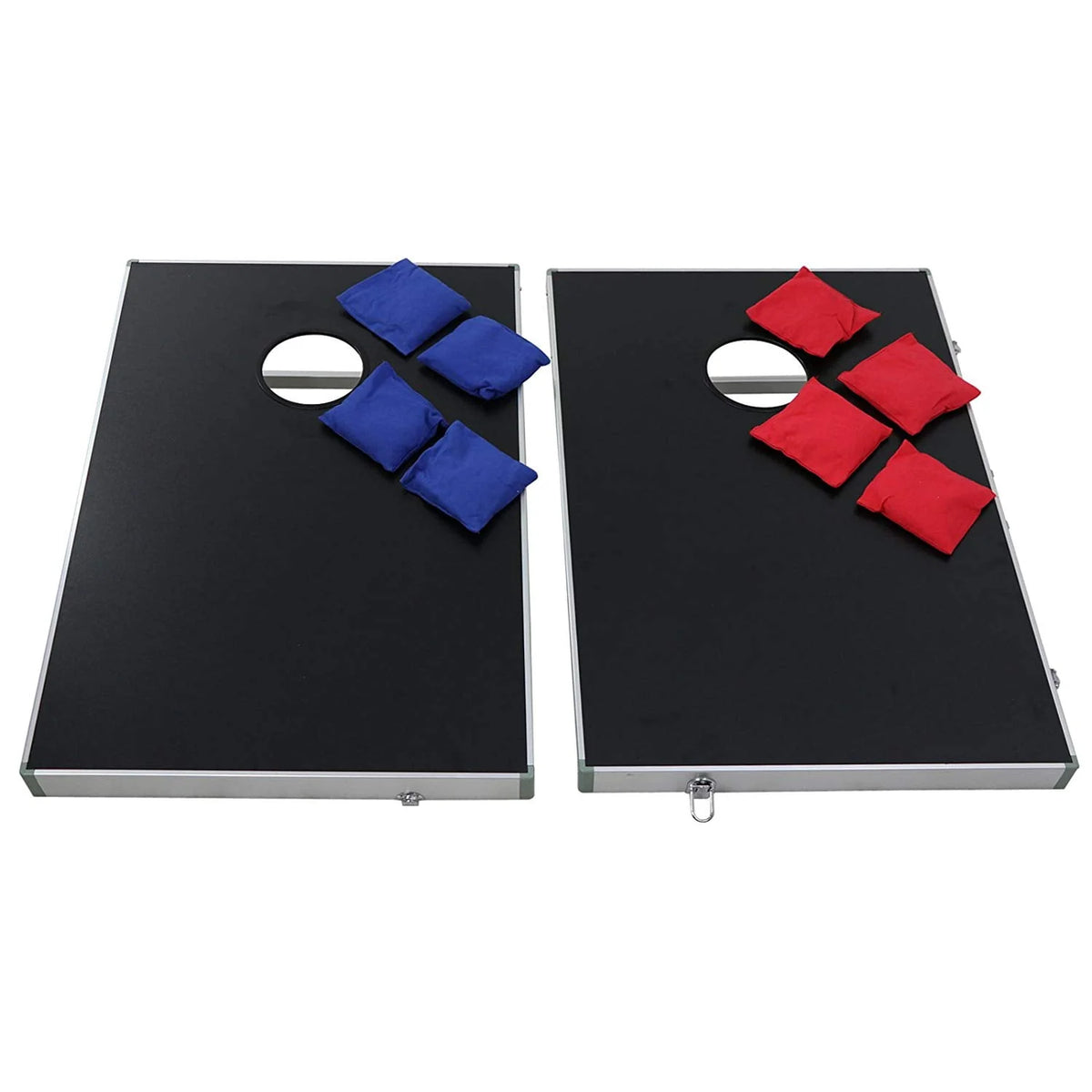 Portable Aluminum Framed Cornhole Toss Game Set with 8 Bean Bags R472