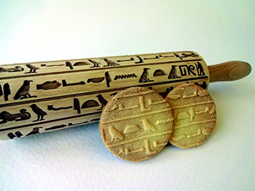Wooden Embossing Rolling Pin Q91089