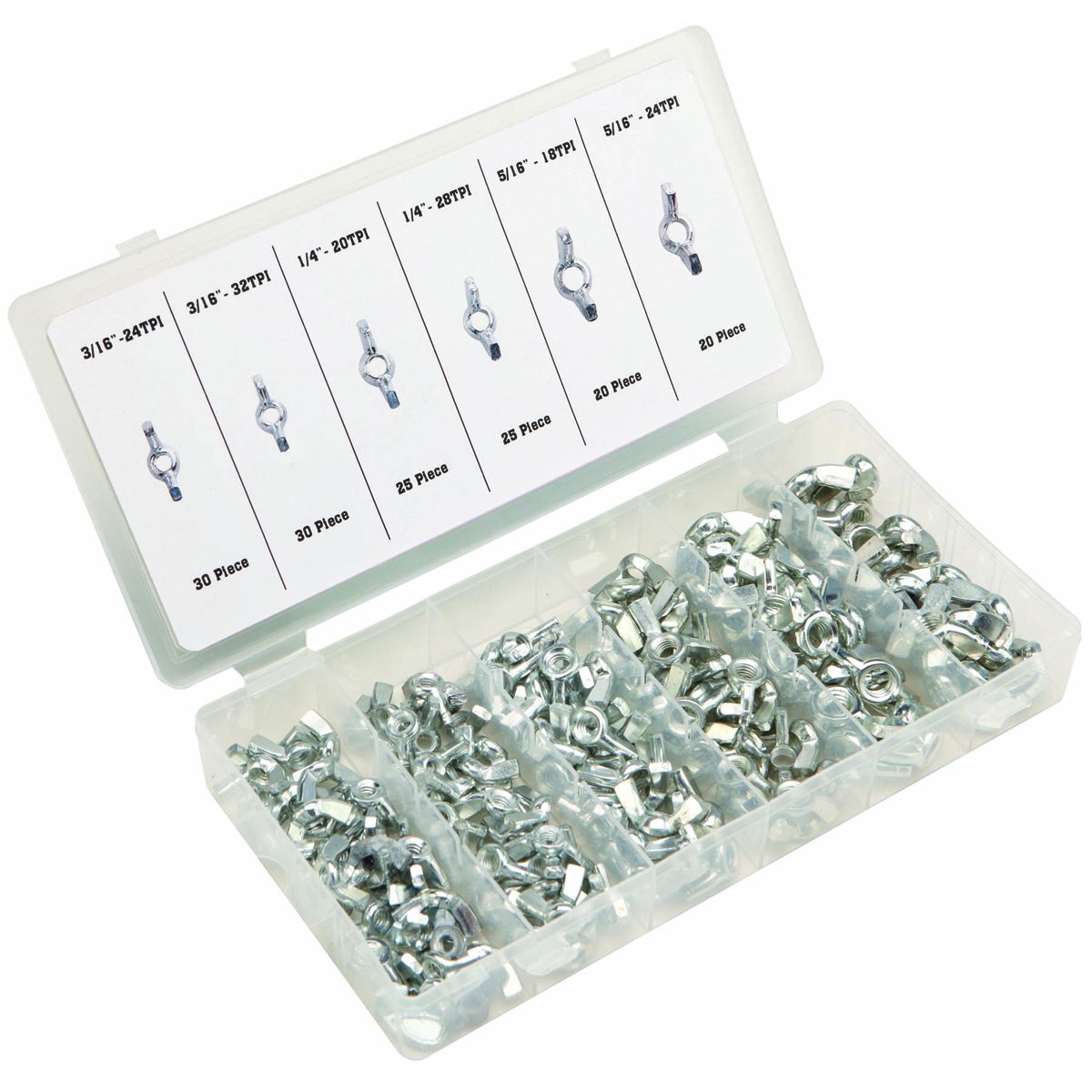 Wing Nut Assortment, 150 Piece Y800167
