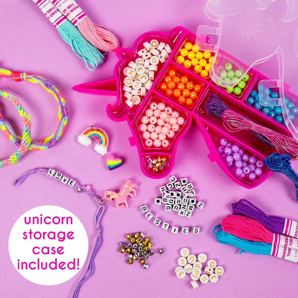Unicorn Friendship Bracelet Making Kit C414484