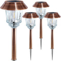 4 Pack IP65 Waterproof Dimmable Solar Pathway Lights E6843