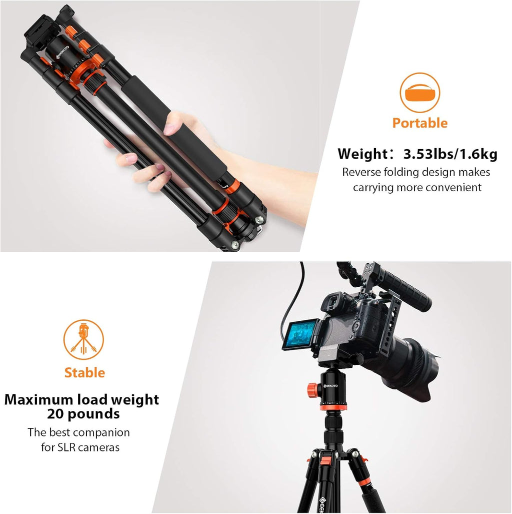 Compact Aluminum Camera Tripod with 360° Ball Head U7433