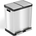 16 Gallon Stainless Steel Step Trash Can X681
