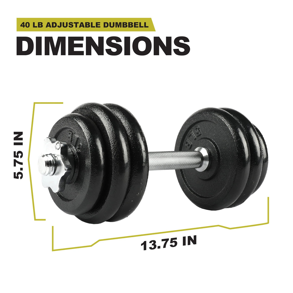 40lb Adjustable Dumbbell Set A5771