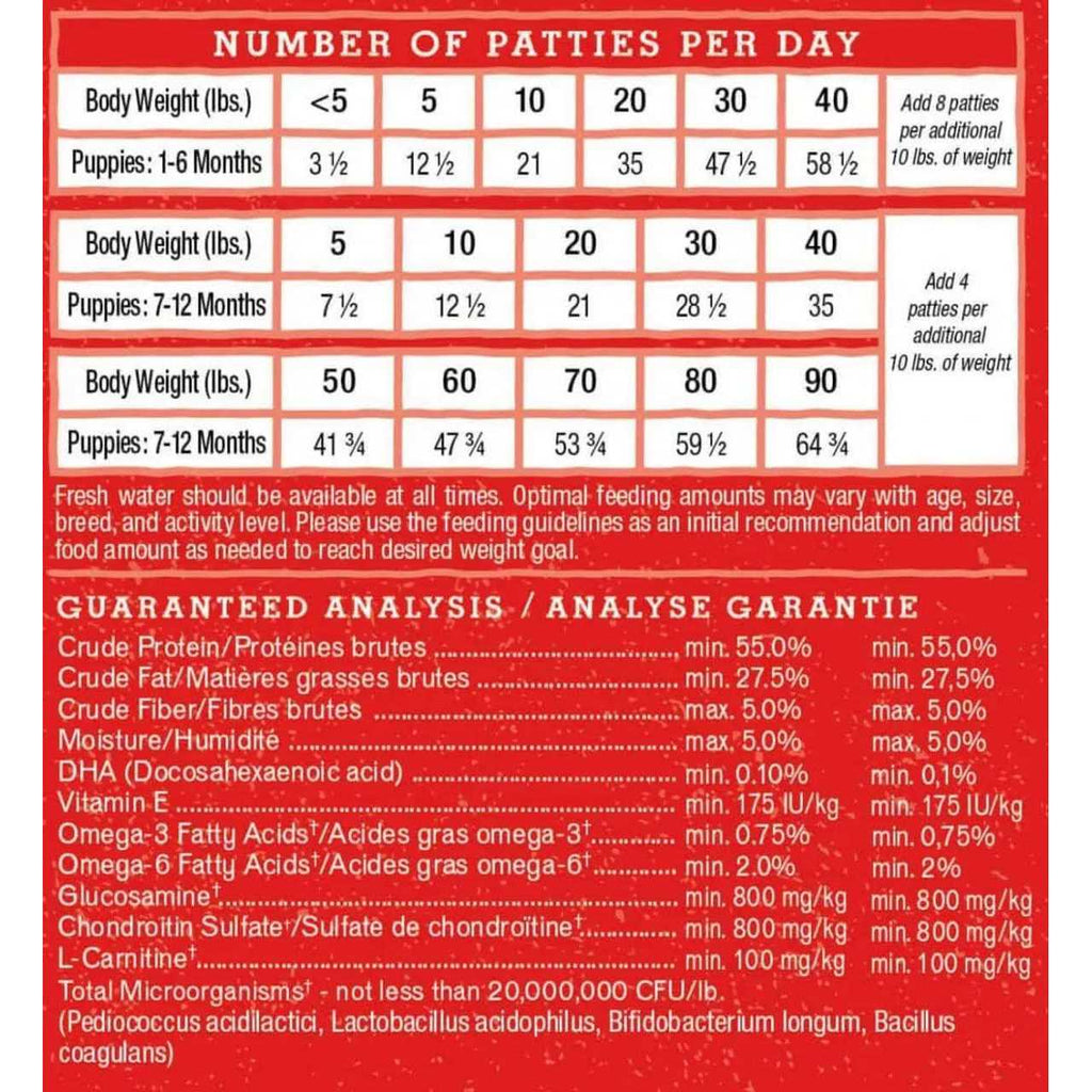 Freeze-Dried Raw Dog Food Salmon Patties F883371