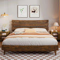 Solid Wood Bed Frame with Headboard King C31341