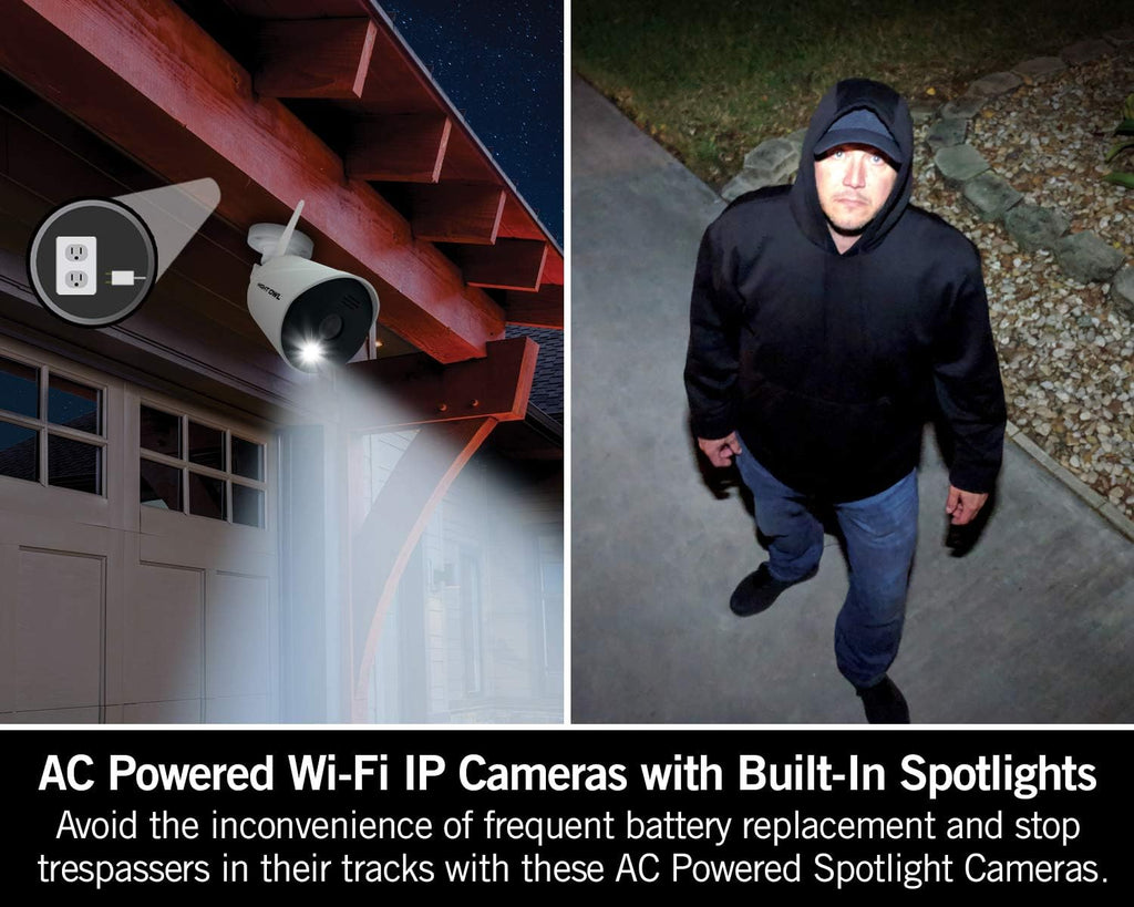 1080p HD Wi-Fi Indoor/Outdoor Camera with Night Vision, 2-Way Audio, 2-Pack J813919