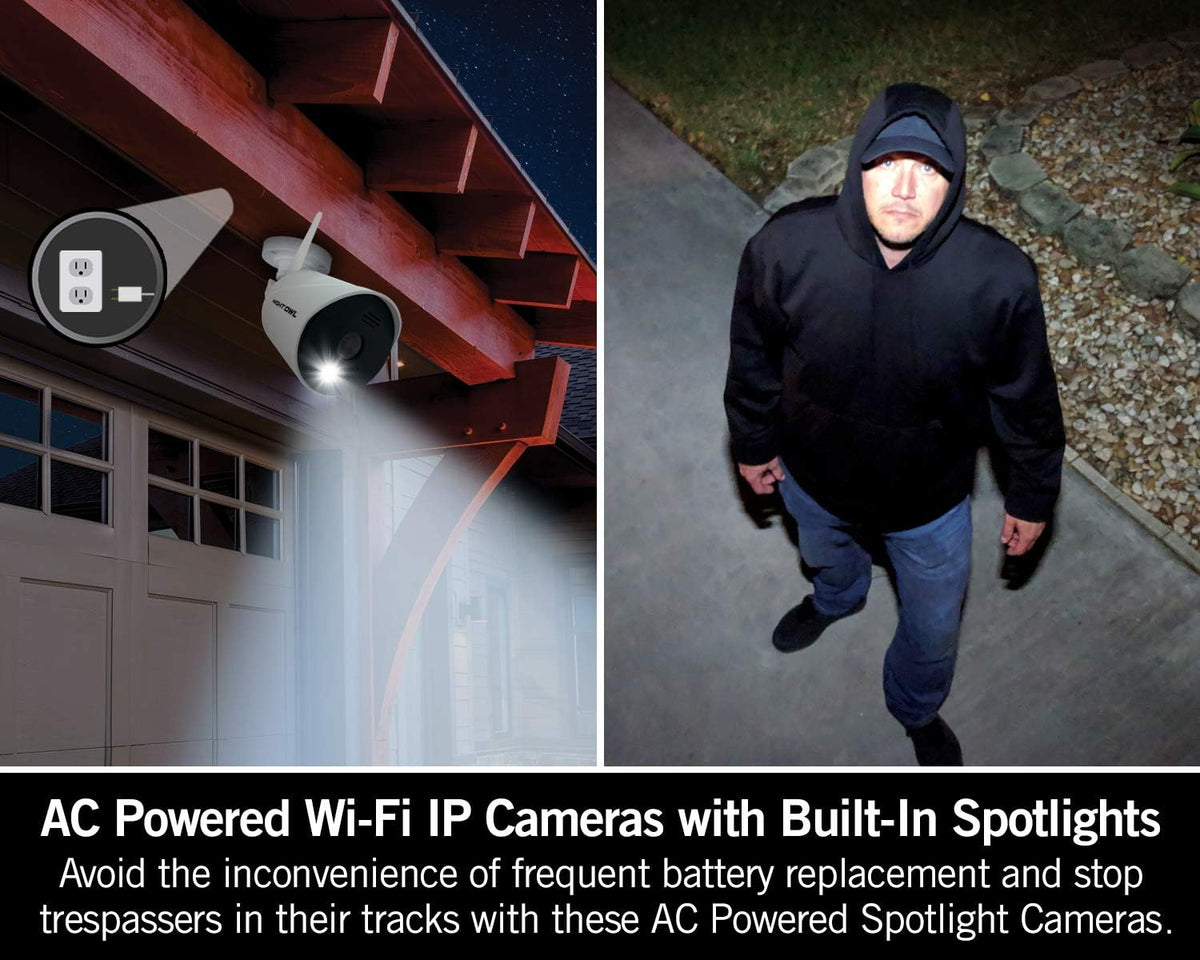 1080p HD Wi-Fi Indoor/Outdoor Camera with Night Vision, 2-Way Audio, 2-Pack J813919