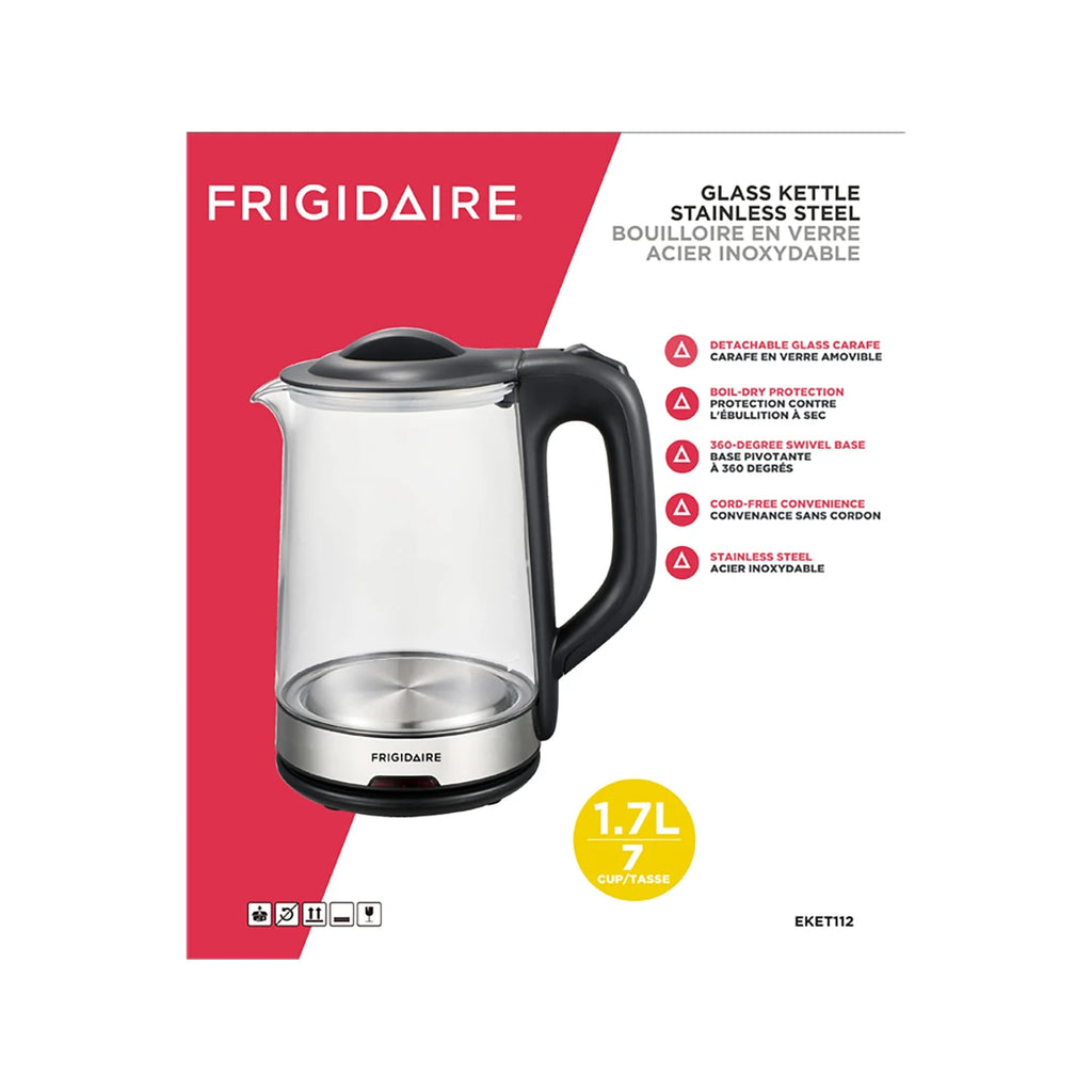 Cordless Glass Kettle 1.7 Liter Stainless Steel T71177