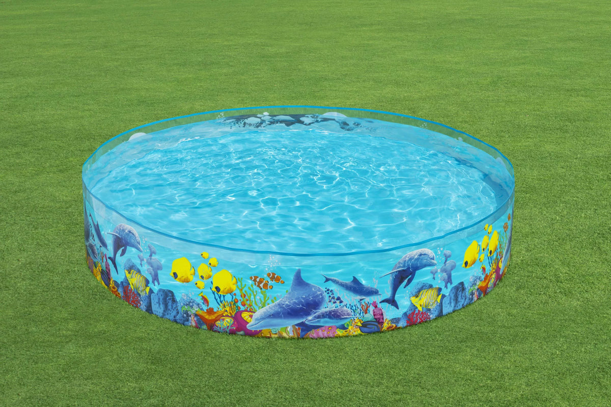 8' x 8' Multicolor Round Kiddie Pool B597