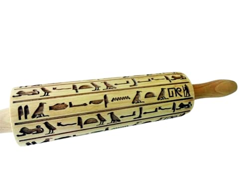 Wooden Embossing Rolling Pin Q91089