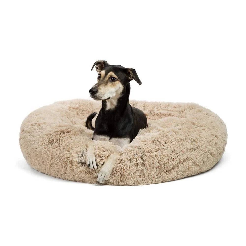 Shag Donut Cuddler Pet Bed D3260