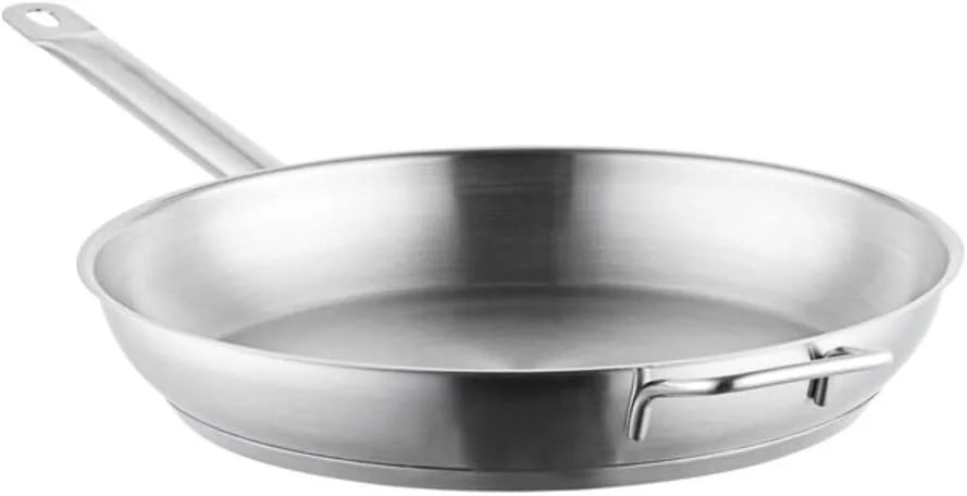 12” Stainless Steel Tri-Ply Frying Pan with Helper Handle B448467