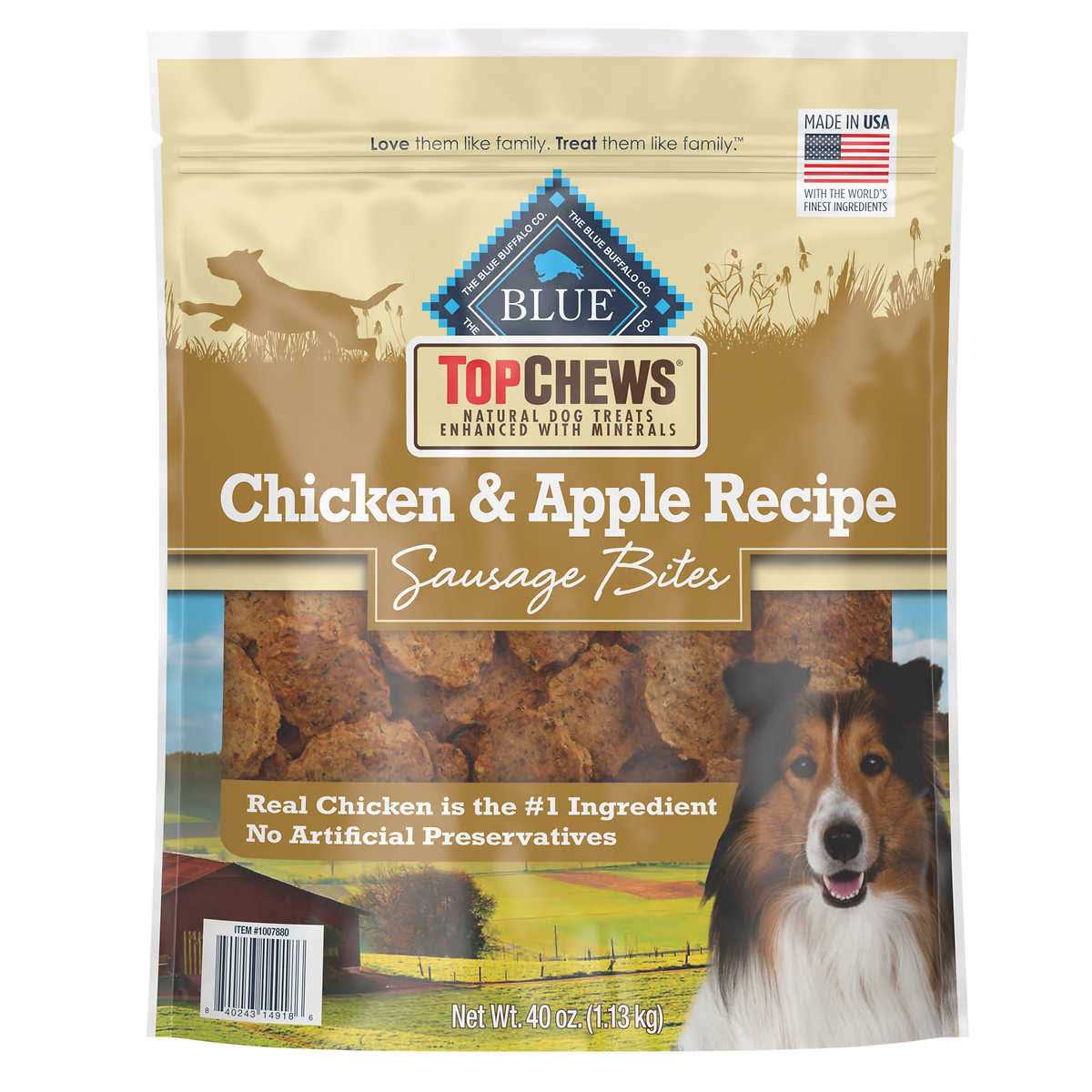 Chicken & Apple Recipe Natural Dog Treats L7931