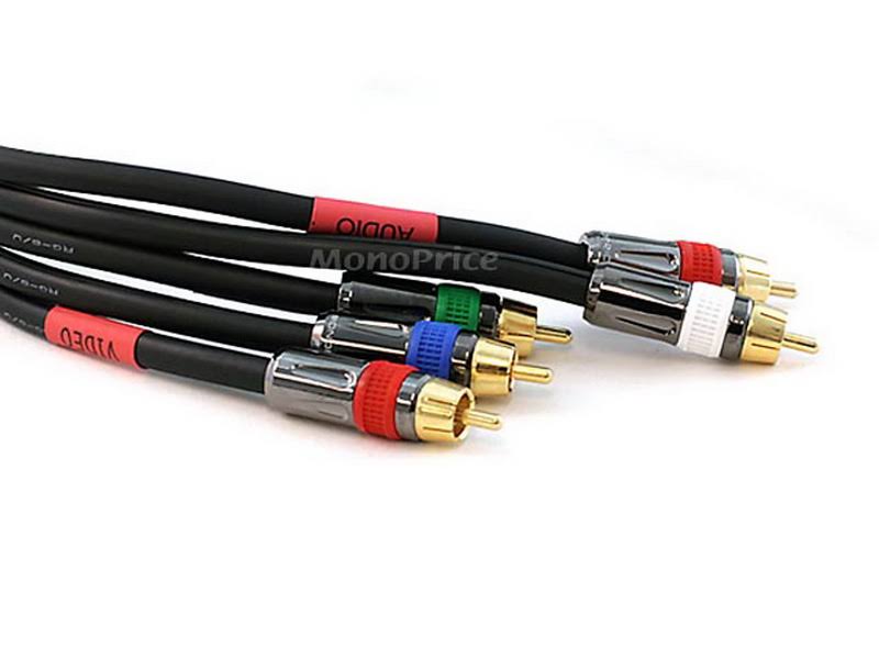 100ft 18AWG CL2 5-RCA Component Video Audio Coaxial Cable T407125