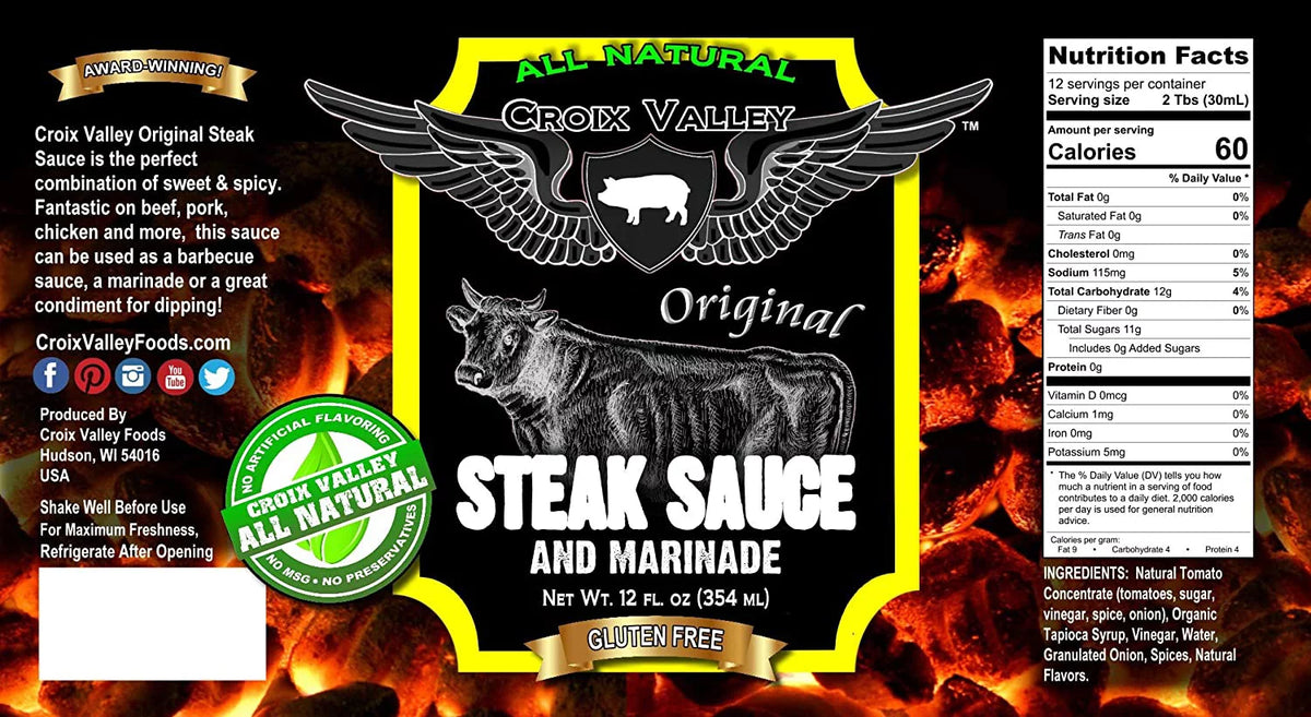 All Natural Gluten Free Steak Sauce & Marinade F602920