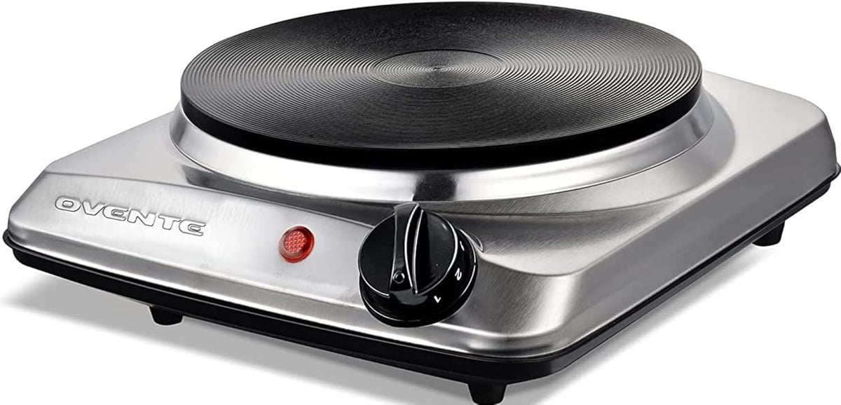 Electric Double Burner 6 & 7 Inch Cast Iron Cooktop Black J41765