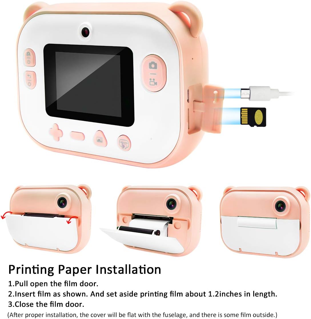 Kids Instant Print Camera with 2.4” HD Screen C296531