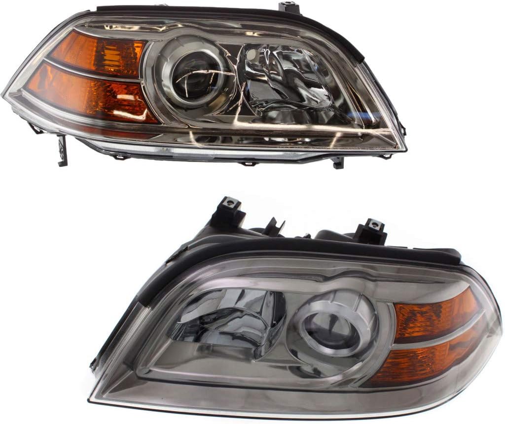 2004 2005 2006 Acura MDX Headlight Assembly Driver Side Black Housing M168
